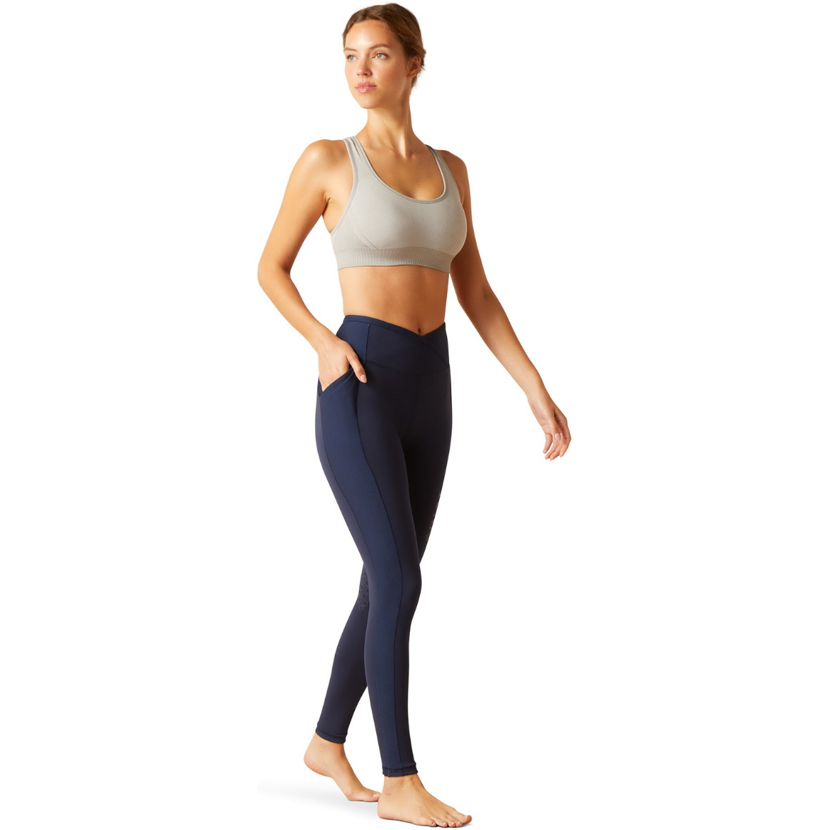 2025 Ariat Womens Eos Chic Half Grip Tight 10048919 - Navy Eclipse